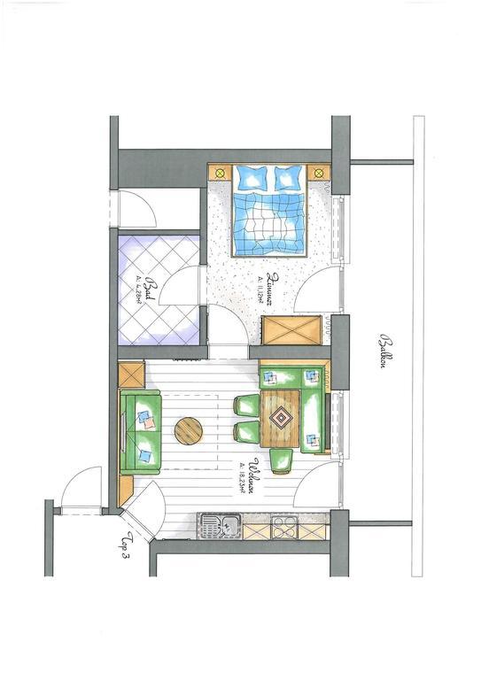 Aparthotel Hohe Bruecke Митерзил Стая снимка
