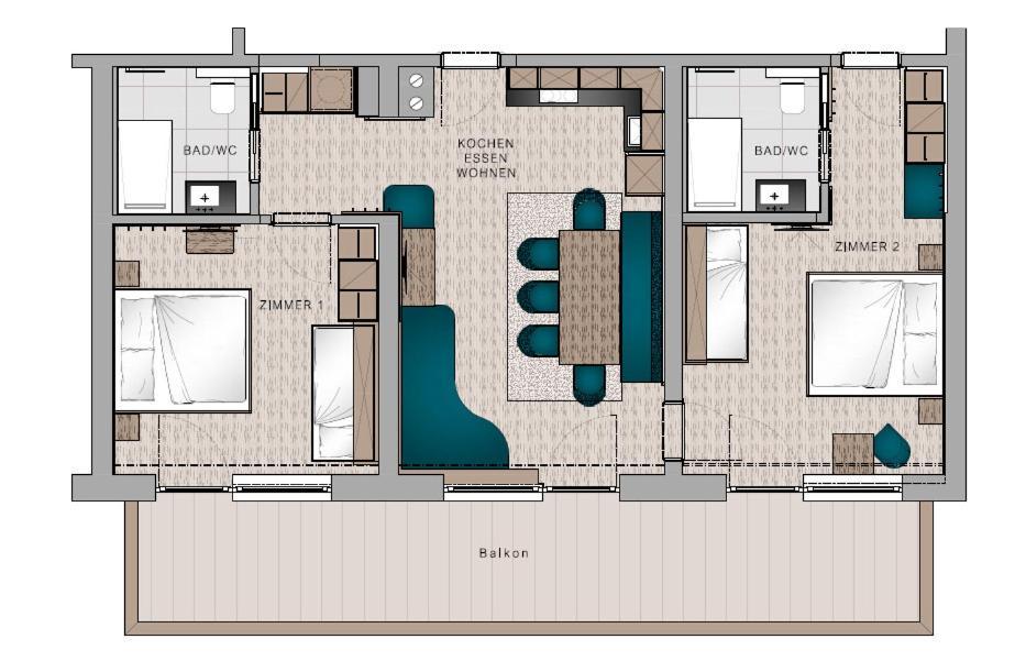 Aparthotel Hohe Bruecke Митерзил Екстериор снимка