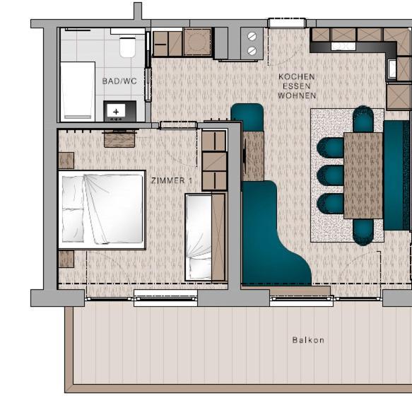 Aparthotel Hohe Bruecke Митерзил Екстериор снимка